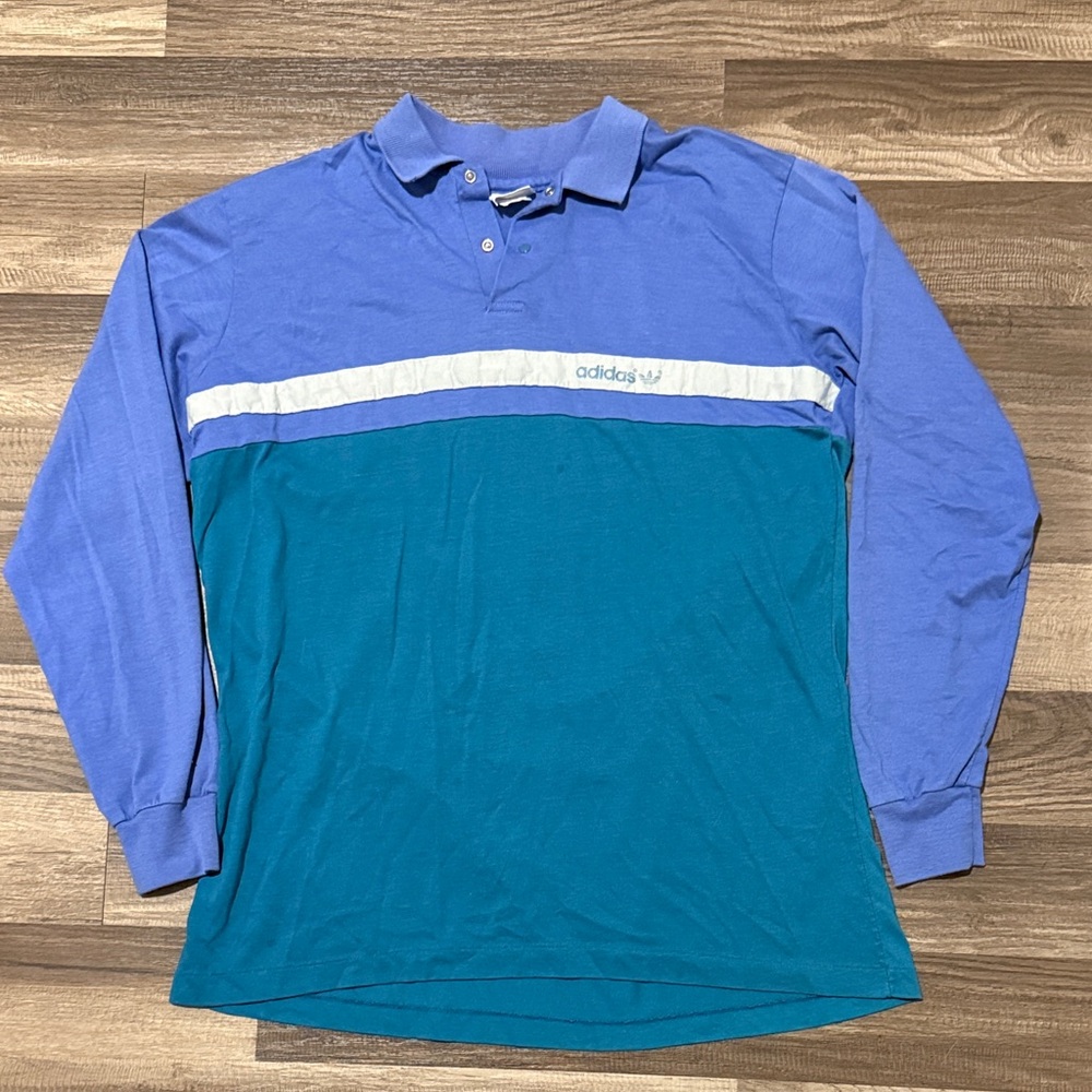 Vintage Adidas Polo Long Sleeve Shirt